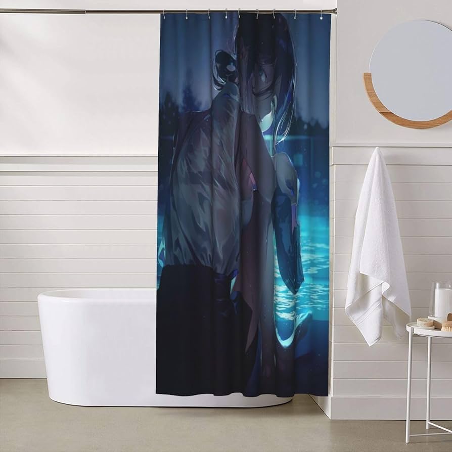 Amazon｜シャワーカーテン チェンソーマン レゼ おしゃれ 防水